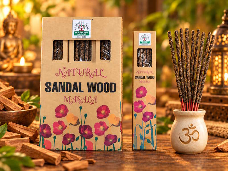 Incienso Orgánico Sándalo Palo Santo Orkay 25gr Incienso Orgánico Sándalo Palo Santo Orkay 25gr